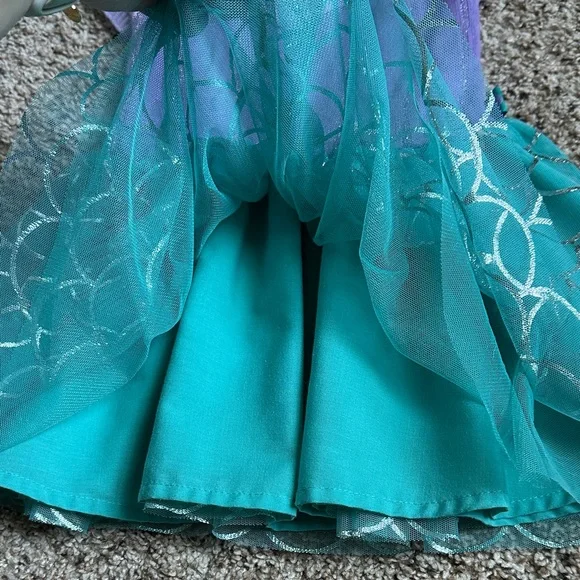 DISNEY PRINCESS ARIEL INSPIRED TODDLER GIRL TULLE DRESS - Picture 5 of 9